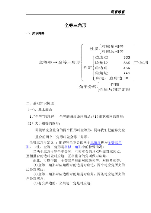 全等三角形知识点