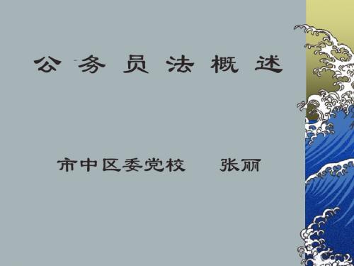 演示文稿公务员法