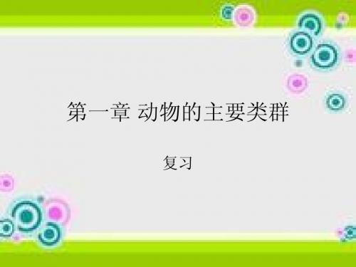 八年级生物上册第一章复习课件