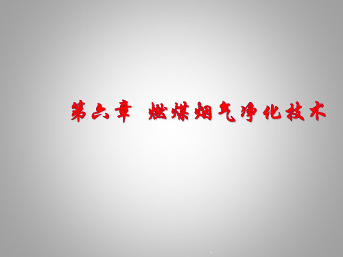 第六章 燃煤烟气净化技术PPT优质课件