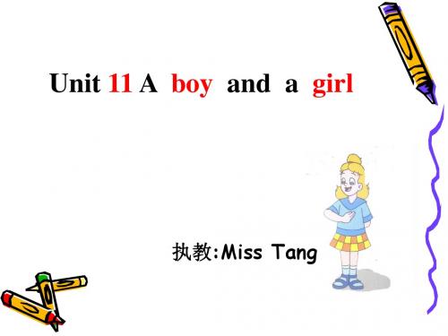 牛津小学英语3A Unit11 A boy and a girl课件