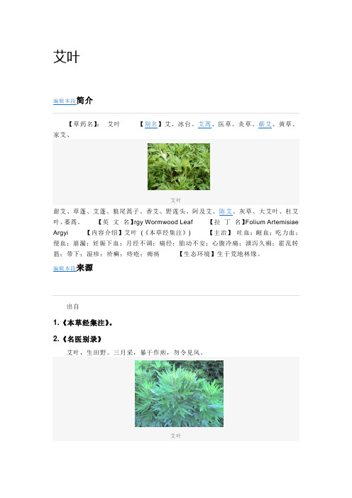 艾叶
