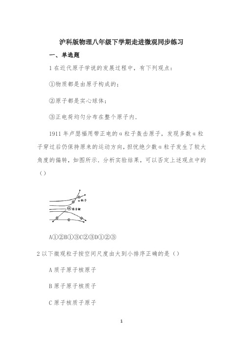 《走进微观》同步练习