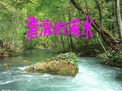 18.《清清的溪水》课件课件