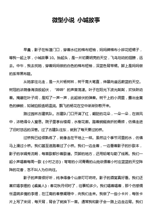微型小说 小城故事