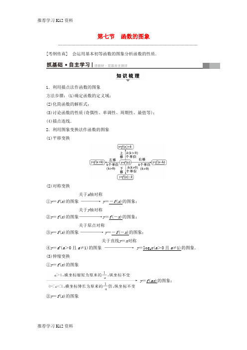 推荐学习K12全国通用2018高考数学一轮复习第2章函数导数及其应用第7节函数的图象教师用书文新人教