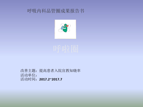 呼吸内科品质管理健康宣教