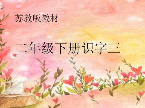 《识字3》课件