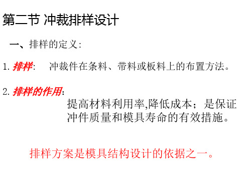 冲裁排样