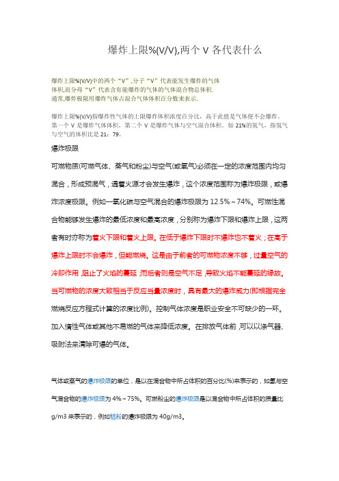 爆炸上限的单位