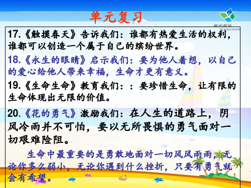 人教版四年级下册完美版《语文园地五》PPT课件