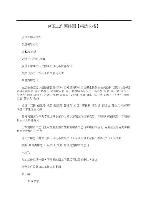 创卫工作网络图【精选文档】