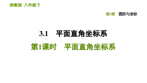 湘教版八年级下册数学课件 第3章 3.1.1 平面直角坐标系