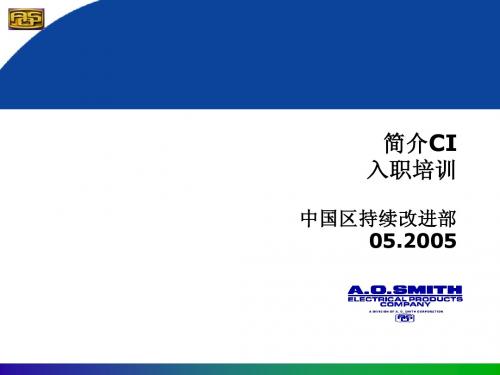 简介CI 入职培训