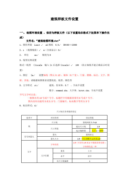 CAD绘图环境设置