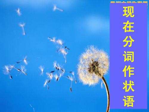现在分词作状语