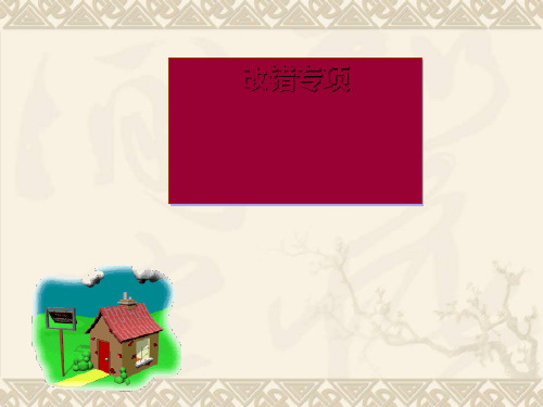 高中英语改错专题讲解 PPT 课件