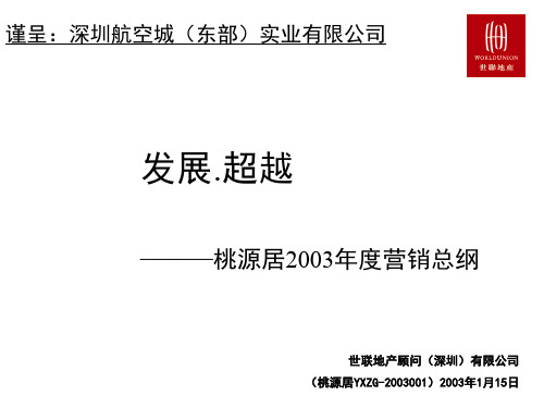 某房地产营销策略总纲(PPT 61页)