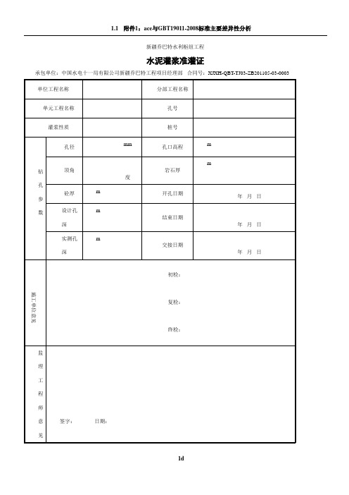 回填灌浆表格