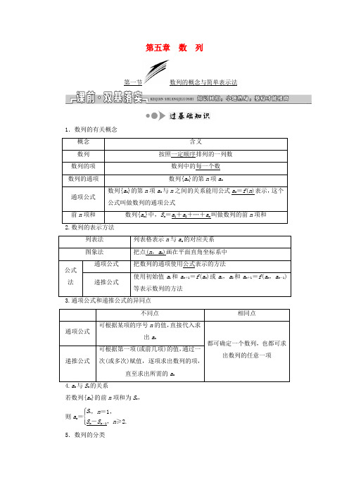 2019届高考数学一轮复习 第五章 数列学案 理