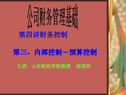 公司财务管理基础14山东财经大学