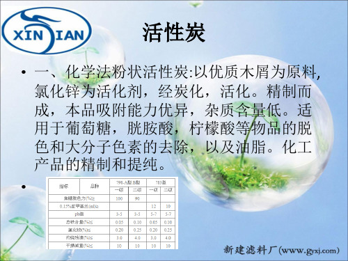 活性炭简介及用途