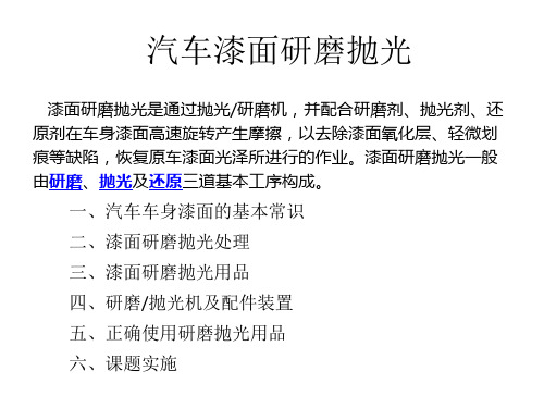 汽车车身漆面研磨抛光10