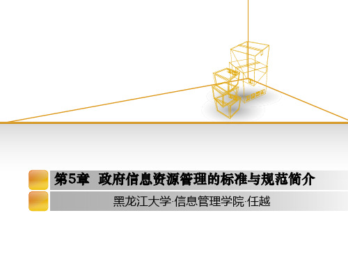 政府信息资源管理的标准与规范简介