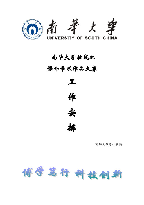 校级大挑策划书