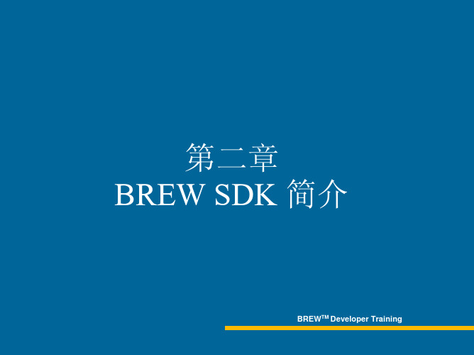 第2章 BREW SDK简介_30min_brooks