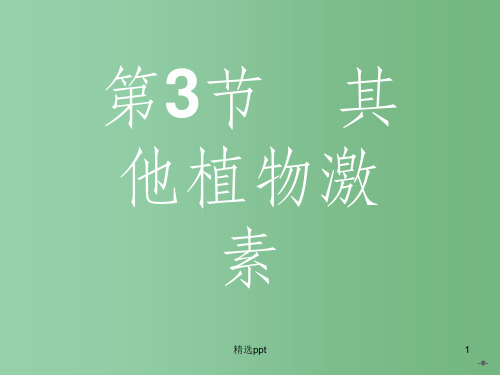 高中生物 3.3其他植物激素课件 新人教版必修3