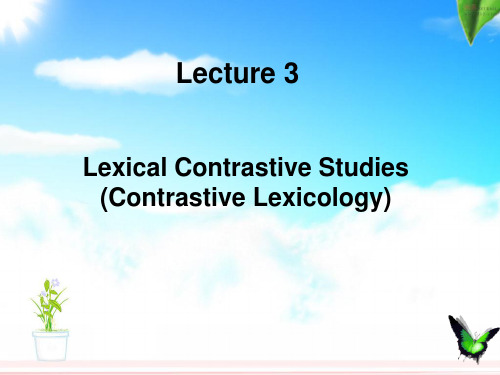 contrastive linguistics  lecure 3 ppt