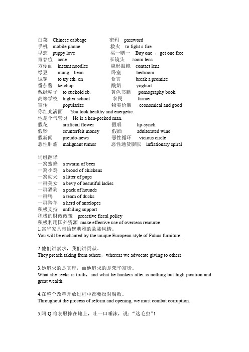 汉英翻译
