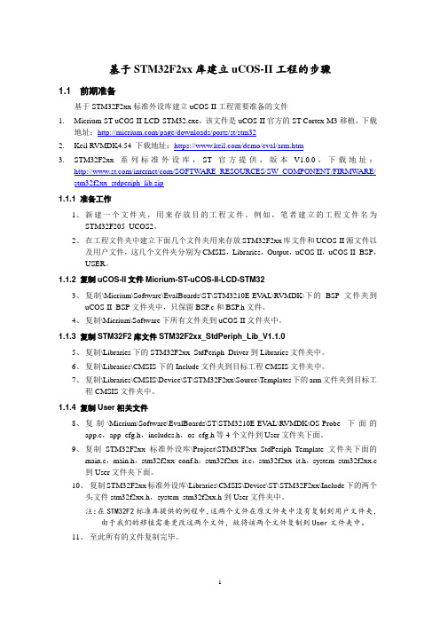 基于STM32F2xx库建立uCOS-II工程