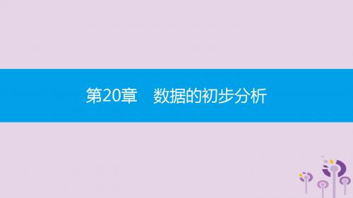 八年级数学下册 第20章 数据的初步分析 20.2 数据的集
