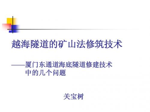 海底隧道技术讲义