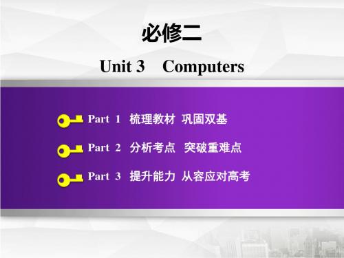 2020版高三英语一轮复习人教版必修二 Unit 3 Computers