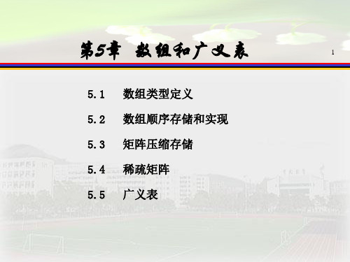 数据结构(C语言版 李素若)第五章 数组和广义表PPT资料优秀版