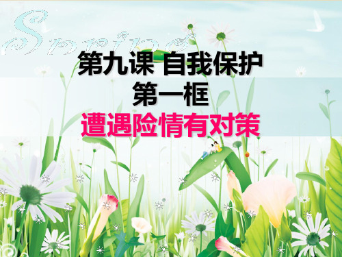 第九课自我保护第一框遭遇险情有对策PPT课件