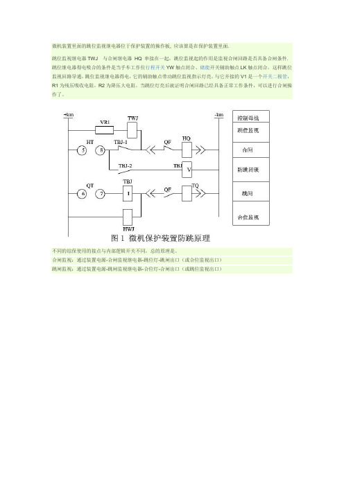 微机装置里面的跳位监视