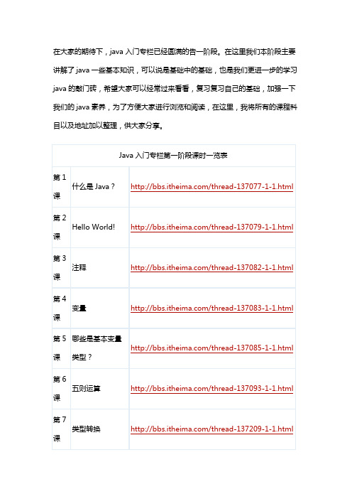 黑马程序员Java入门图文解说,亮瞎你的双眼!