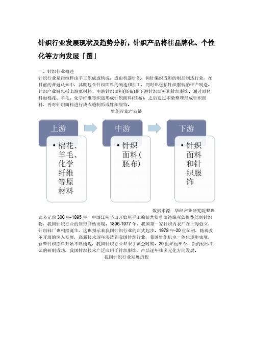 针织行业发展现状及趋势分析,针织产品将往品牌化、个性化等方向发展「图」