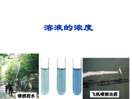 人教版(五四学制)化学九年级全册 第九单元  课题3   溶液的浓度   课件 