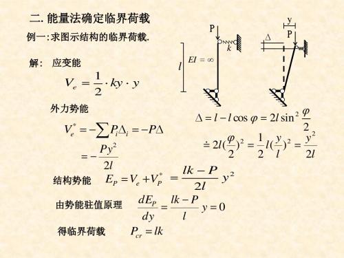 建筑结构力学  结构稳定-2