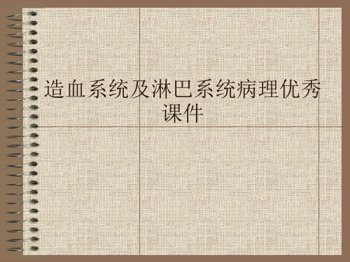 造血系统及淋巴系统病理优秀课件