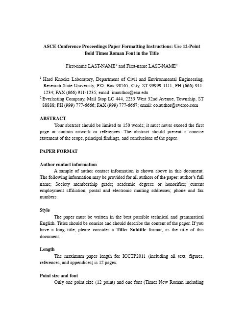 ASCE Conference Proceedings Paper__ Formatting Instructions