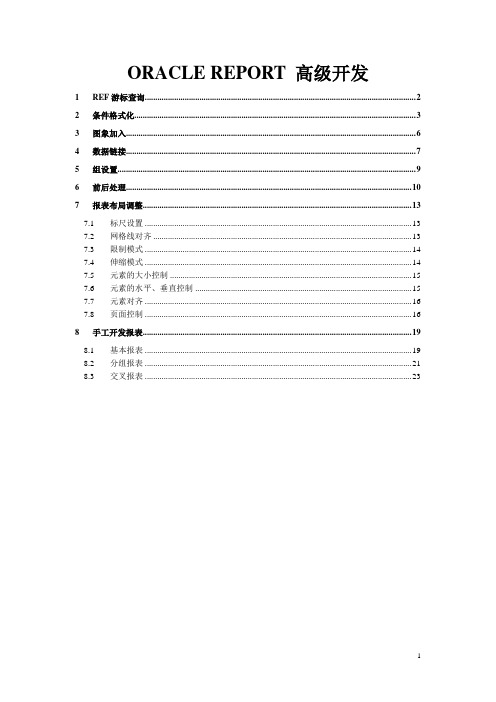 oracle report高级开发教程