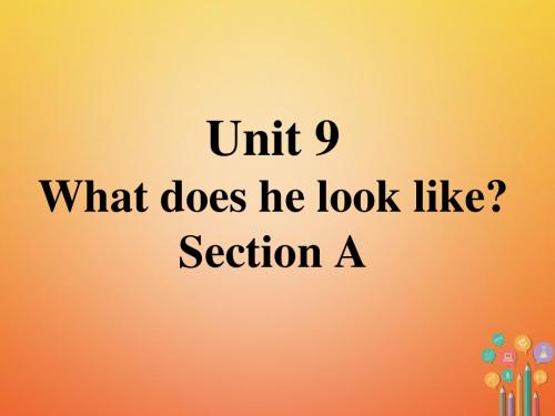 七年级英语下册口头表达专练Unit9WhatdoeshelooklikeSectionA新版人教新目标版完美版