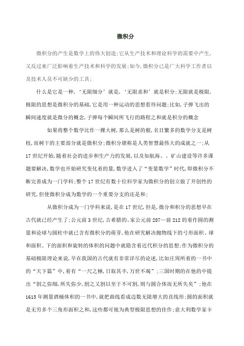 微积分论文