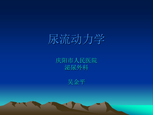 尿流动力学